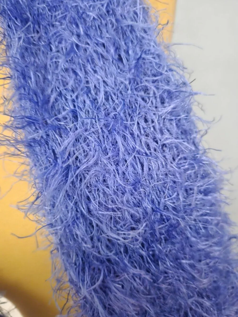 Lavender Plush Furry Scarf